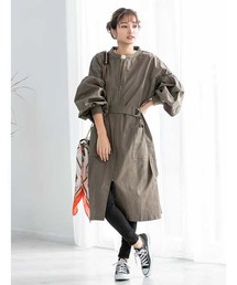 fifth | ボリュームスリーブロングブルゾン(トレンチコート)