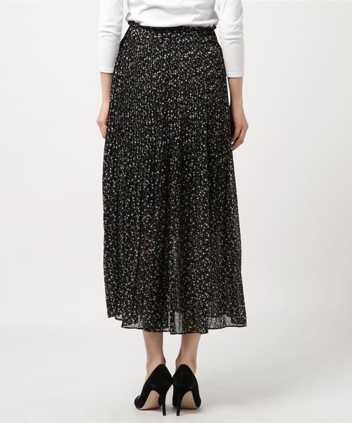 archives(アルシーヴ)の「レトロ花柄消しプリーツスカート(スカート・レディース・ブラック/ピンク/アイボリー/グリーン系その他・MEDIUM)」の5枚目の写真