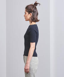 UNITED ARROWS ユナイテッドアローズ　リブボートネック 5分袖ニット UNITED ARROWS（ユナイテッドアローズ）の「UWCB リブ ボート