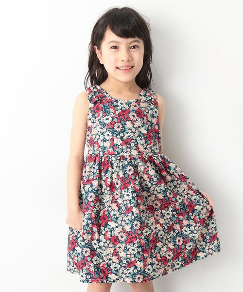 devirock（デビロック）の「総柄リボンワンピース（ワンピース・キッズ・ブラック系その他3/ブラック系その他2/ピンク系その他/パープル系その他/ブラック系その他・110cm/160cm/140cm/100cm/130cm/150cm/120cm）」の5枚目の写真