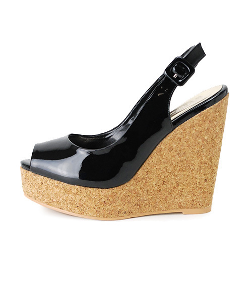 DURAS（デュラス）の「2014SSエナメルコルクオープントゥパンプス（パンプス・レディース・ホワイト/ブラック/ベージュ/レッド・SMALL/MEDIUM）」の11枚目の写真