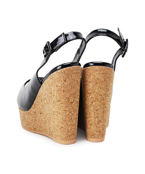 DURAS（デュラス）の「2014SSエナメルコルクオープントゥパンプス（パンプス・レディース・ホワイト/ブラック/ベージュ/レッド・SMALL/MEDIUM）」の12枚目の写真