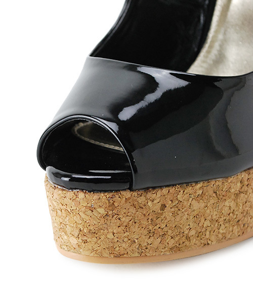 DURAS（デュラス）の「2014SSエナメルコルクオープントゥパンプス（パンプス・レディース・ホワイト/ブラック/ベージュ/レッド・SMALL/MEDIUM）」の13枚目の写真