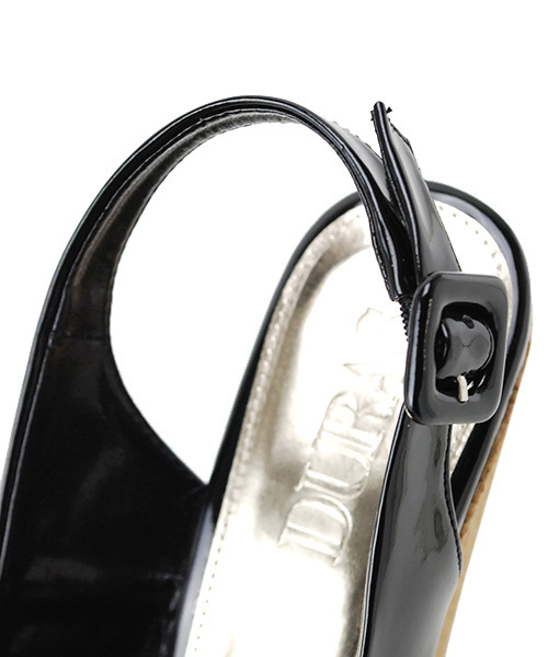 DURAS（デュラス）の「2014SSエナメルコルクオープントゥパンプス（パンプス・レディース・ホワイト/ブラック/ベージュ/レッド・SMALL/MEDIUM）」の7枚目の写真