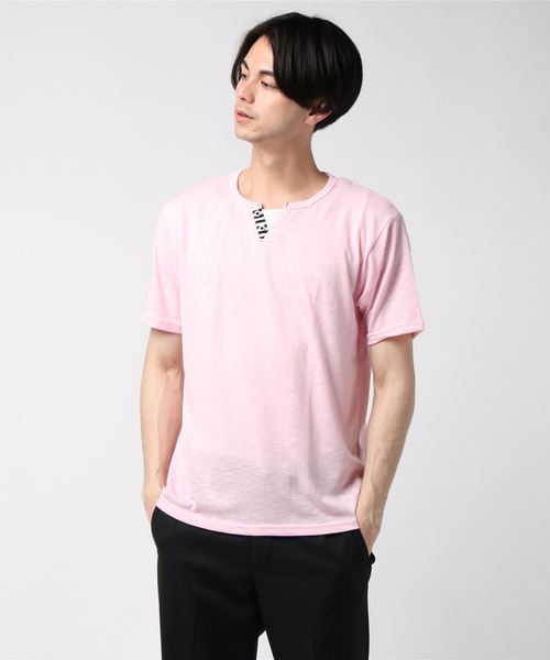 ｚｅｒｏ ｓｔａｉｎ スラブデザインキーネックｔ