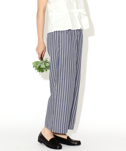 BEAMS BOY（ビームスボーイ）の「BEAMS BOY / ストライプ イージー パンツ（その他パンツ・レディース・サックスブルー/ブルー・ONE SIZE）」の2枚目の写真