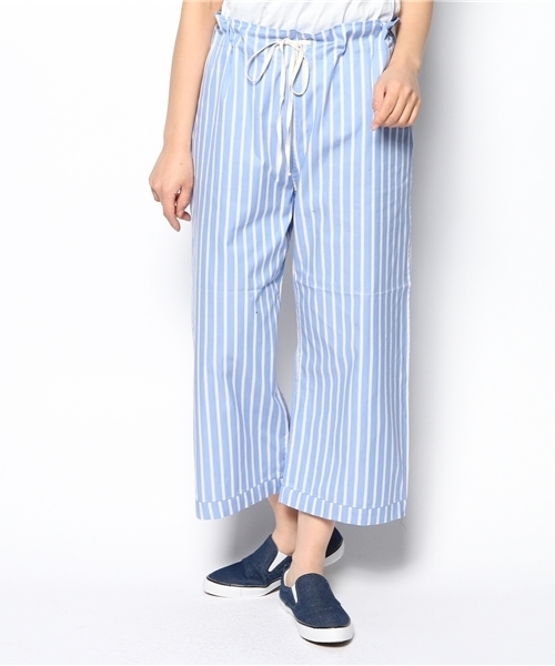 BEAMS BOY（ビームスボーイ）の「BEAMS BOY / ストライプ イージー パンツ（その他パンツ・レディース・サックスブルー/ブルー・ONE SIZE）」の7枚目の写真