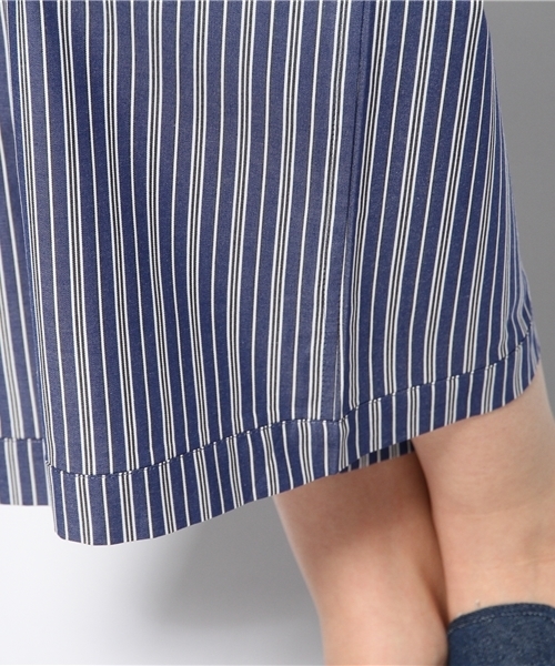 BEAMS BOY（ビームスボーイ）の「BEAMS BOY / ストライプ イージー パンツ（その他パンツ・レディース・サックスブルー/ブルー・ONE SIZE）」の4枚目の写真