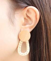 MODE ROBE（モードローブ）の「ドロップラタン ピアス（ピアス（両耳用））」