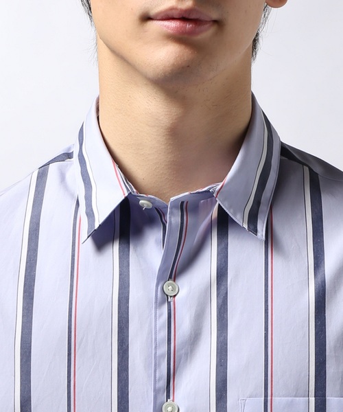 EDIFICE（エディフィス）の「BLUE STRIPE WIDE REGULAR（シャツ/ブラウス・メンズ・ライトブルー/サックスブルー/ブルー系その他・MEDIUM/SMALL/LARGE/FREE）」の11枚目の写真