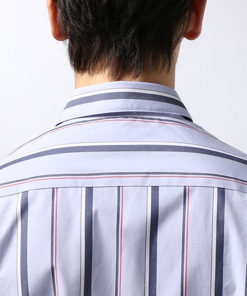 EDIFICE（エディフィス）の「BLUE STRIPE WIDE REGULAR（シャツ/ブラウス・メンズ・ライトブルー/サックスブルー/ブルー系その他・MEDIUM/SMALL/LARGE/FREE）」の12枚目の写真