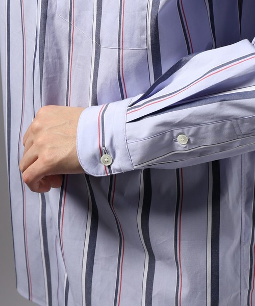 EDIFICE（エディフィス）の「BLUE STRIPE WIDE REGULAR（シャツ/ブラウス・メンズ・ライトブルー/サックスブルー/ブルー系その他・MEDIUM/SMALL/LARGE/FREE）」の14枚目の写真