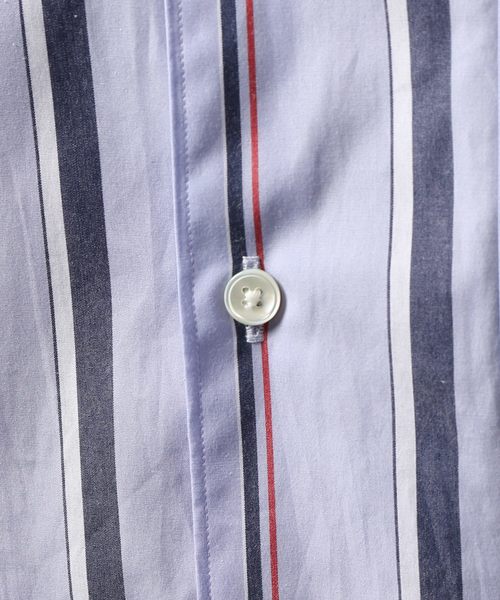 EDIFICE（エディフィス）の「BLUE STRIPE WIDE REGULAR（シャツ/ブラウス・メンズ・ライトブルー/サックスブルー/ブルー系その他・MEDIUM/SMALL/LARGE/FREE）」の16枚目の写真