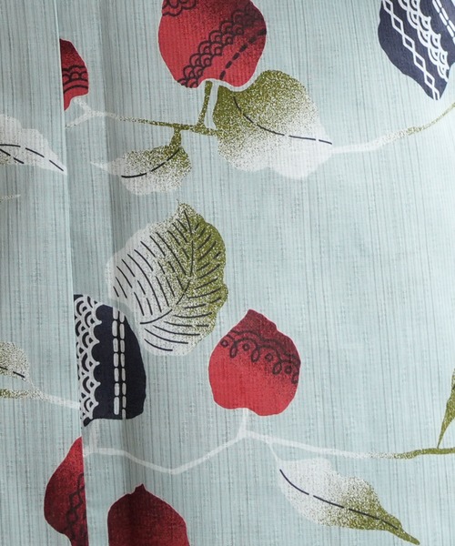 utatane(ウタタネ)の「選べる浴衣3点セット ニコアンティークオリジナル 国内染色 小袋帯(浴衣・レディース・レッド/ブラック系1/ブルー系1/ホワイト系1/ネイビー系1・FREE/L/S/XL)」の18枚目の写真