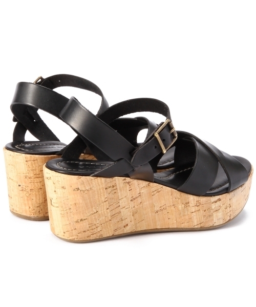 BEAUTY&YOUTH UNITED ARROWS（ビューティーアンドユースユナイテッドアローズ）の「BYTF FABIO RUSCONI クロスアンクルウェッジ ◆（サンダル・レディース・ブラック/シャーベット・35/37/38/36）」の6枚目の写真