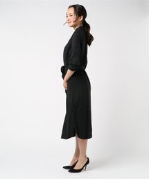 バナナリパブリック　ベージュ シャツワンピース コットン素材 長袖 ひざ丈 BANANA REPUBLIC FACTORY STORE 日本限定 ユーティリティシャツ