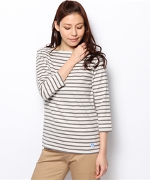 ORCIVAL | 【ORCIVAL】40/2ストライプボートネックTシャツ(Tシャツ/カットソー)