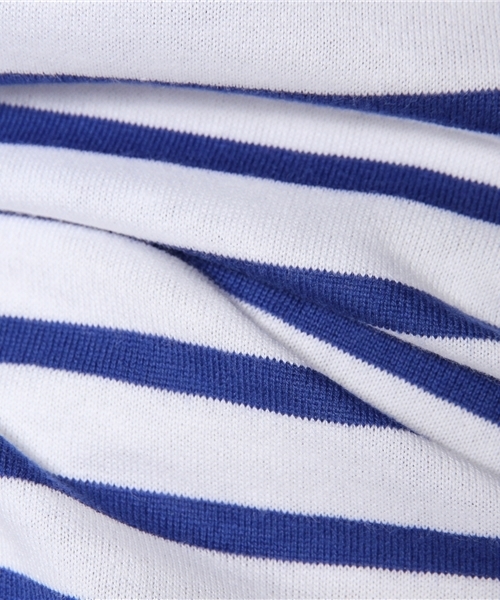 ORCIVAL（オーシバル）の「【ORCIVAL】40/2ストライプボートネックTシャツ（Tシャツ/カットソー・レディース・オレンジ/トップグレー/ロイヤルブルー/イエロー・MEDIUM/SMALL）」の9枚目の写真