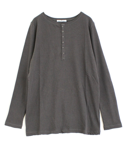 RNA-N(アールエヌエーエヌ)の「M1139 スキューヘンリーロンTシャツ(Tシャツ/カットソー・レディース・パープル/ブラウン/チャコール/ホワイト・MEDIUM)」の3枚目の写真