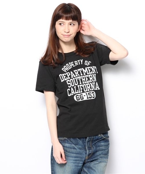 BEAMS BOY(ビームスボーイ)の「CHAMPION / US プリント Tシャツ(Tシャツ/カットソー・レディース・チャコールグレー/ブラック/ワイン/ネイビー/ホワイト/ホワイト系その他/その他1/ライトグレー/ブラック系その他・SMALL)」の4枚目の写真