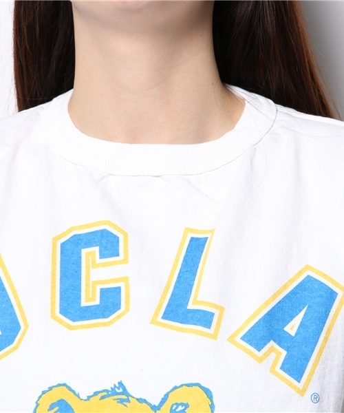 BEAMS BOY(ビームスボーイ)の「CHAMPION / US プリント Tシャツ(Tシャツ/カットソー・レディース・チャコールグレー/ブラック/ワイン/ネイビー/ホワイト/ホワイト系その他/その他1/ライトグレー/ブラック系その他・SMALL)」の13枚目の写真