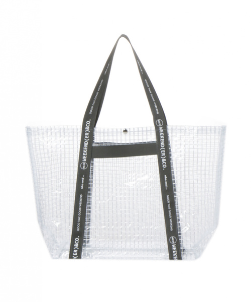 niko and...（ニコアンド）の「オリジナルWEEKEND PVCクリアトート（トートバッグ・レディース・ホワイト/グレー/その他1・0）」の2枚目の写真
