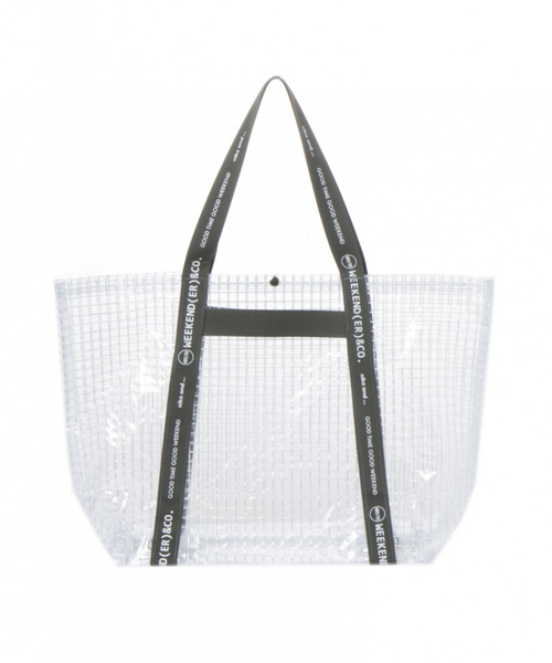 niko and...（ニコアンド）の「オリジナルWEEKEND PVCクリアトート（トートバッグ・レディース・ホワイト/グレー/その他1・0）」の5枚目の写真