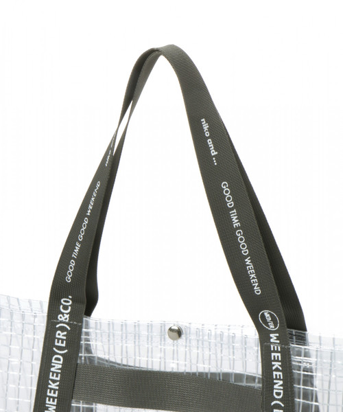 niko and...（ニコアンド）の「オリジナルWEEKEND PVCクリアトート（トートバッグ・レディース・ホワイト/グレー/その他1・0）」の7枚目の写真