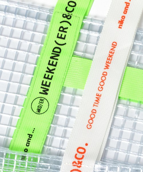 niko and...（ニコアンド）の「オリジナルWEEKEND PVCクリアトート（トートバッグ・レディース・ホワイト/グレー/その他1・0）」の14枚目の写真