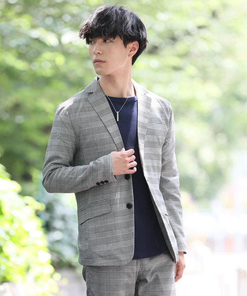 TopIsm(トップイズム)の「TRストレッチ テーラードジャケット(テーラードジャケット)」|チェック