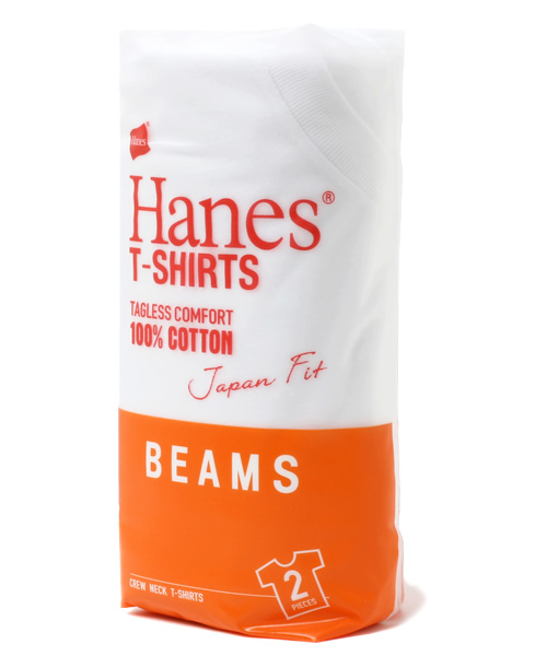 HANES(ヘインズ)の「○HANES / T-SHIRTS Japan Fit ジャパンフィット(2枚組)クルーネックTシャツ(Tシャツ/カットソー・メンズ・ホワイト・LARGE/X-LARGE/MEDIUM/SMALL)」の2枚目の写真
