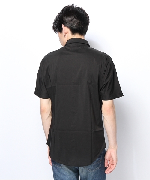 WHO'S WHO gallery（フーズフーギャラリー）の「【GIGGER】ドルマンシャツ（シャツ/ブラウス・メンズ・ブラック/ホワイト/ネイビー・FREE）」の4枚目の写真