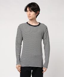∴【 Healthknit / ヘルスニット 】針抜きワッフルクルーネック長袖Tシャツ 810 SIP