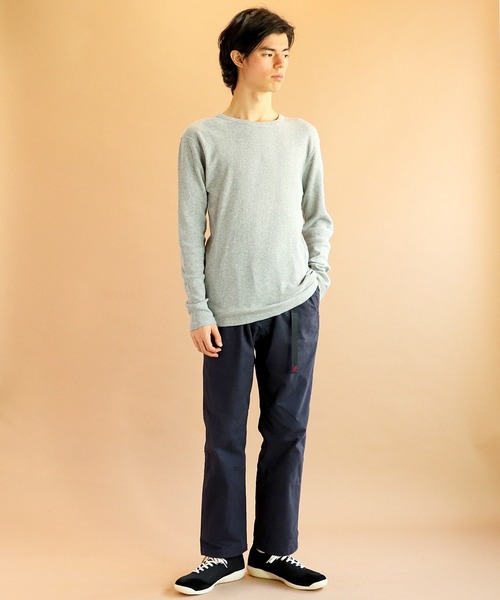 Healthknit(ヘルスニット)の「∴【 Healthknit / ヘルスニット 】針抜きワッフルクルーネック長袖Tシャツ 810 SIP(Tシャツ/カットソー・メンズ・ブラック系その他/グレー/レッド/オフホワイト/ブラック/ネイビー・LARGE/MEDIUM)」の16枚目の写真