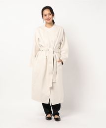 DouDou | ノーカラーロングコート(その他アウター)