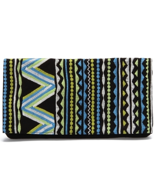 Another Edition（アナザーエディション）の「■AE 2WayEMB ◆（クラッチバッグ・レディース・ブラック/ライトブルー・フリー）」の2枚目の写真