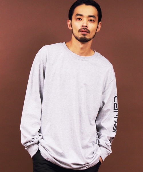 Carhartt(カーハート)の「Carhartt 袖ロゴロンT(Tシャツ/カットソー・メンズ・ブラック/ネイビー/ヘザーグレー/ブルー系その他2/グリーン系その他/コーラル/ワイン/ブルー系その他/ホワイト系その他/その他1・MEDIUM/LARGE/SMALL/X-LARGE)」の5枚目の写真