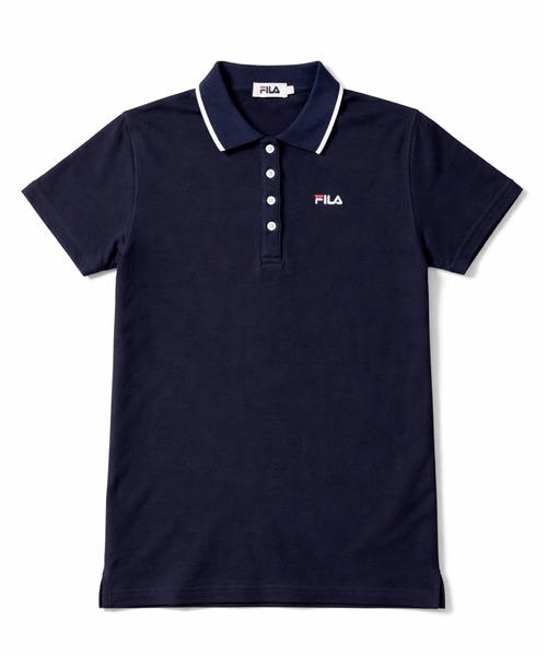 FILA（フィラ）の「FILA/フィラ ポロシャツ 半袖 UVカット 綿100％ 衿ライン ボタンダウン（ポロシャツ・レディース・ホワイト/ブラック/ネイビー/ピンク系その他/ベージュ/White/Navy/PINK/Black・L/M/LL/3L）」の14枚目の写真