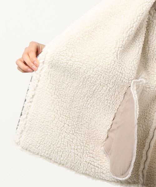 archives（アルシーヴ）の「ミディ丈ライダースムートン（ライダースジャケット・レディース・チャコールグレー/グレー系その他・MEDIUM）」の6枚目の写真