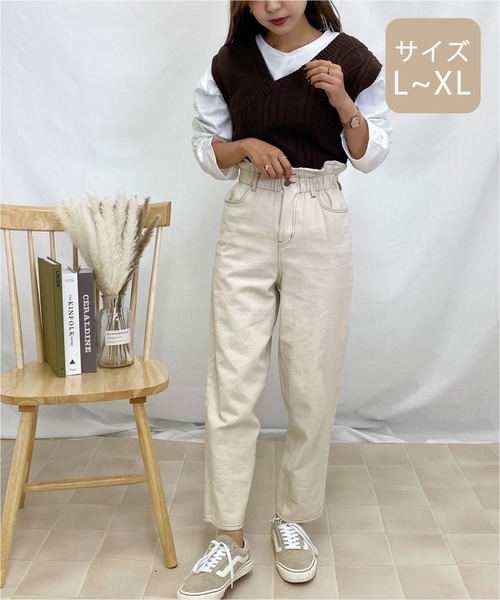 apres jour mignon(アプレジュールミニョン)の「【大きいサイズ】ケーブルベスト×ロンTセット【ZOZOTOWN限定アイテム】(Tシャツ/カットソー・レディース・ダークブラウン/ライトベージュ/ブラック・X-LARGE)」の14枚目の写真