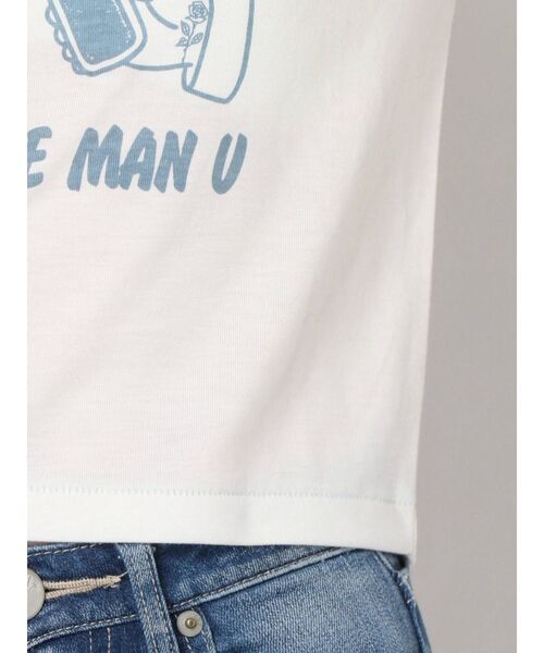 GYDA（ジェイダ）の「Im hangingリンガーショートTシャツ（Tシャツ/カットソー・レディース・チャコールグレー/ベージュ/オフホワイト・FREE）」の21枚目の写真