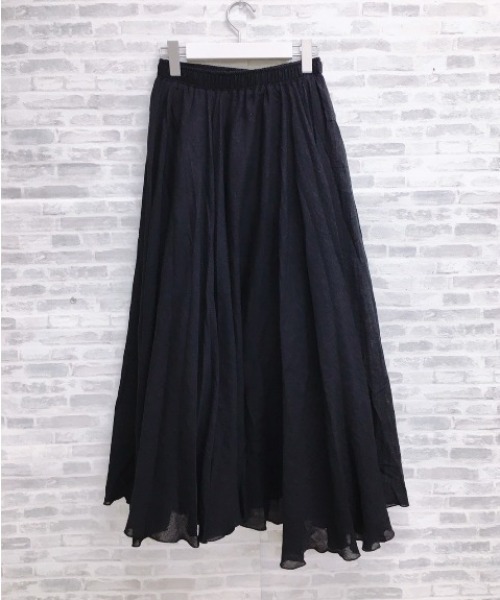 ap retro（アプレトロ）の「フレアボリュームロングスカート【ZOZOTOWN限定商品】（スカート・レディース・ブラック/ベージュ/ネイビー/オフホワイト・FREE）」の10枚目の写真