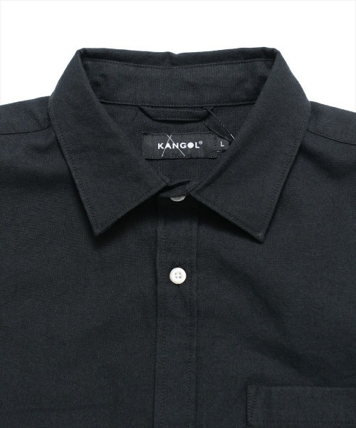 KANGOL(カンゴール)の「KANGOL【カンゴール】オックス半袖シャツ(シャツ/ブラウス・メンズ・ホワイト/ブラック・M/L/XL)」の12枚目の写真