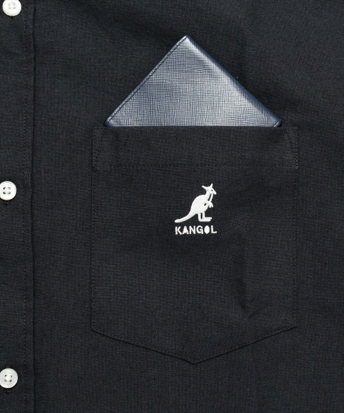 KANGOL(カンゴール)の「KANGOL【カンゴール】オックス半袖シャツ(シャツ/ブラウス・メンズ・ホワイト/ブラック・M/L/XL)」の14枚目の写真