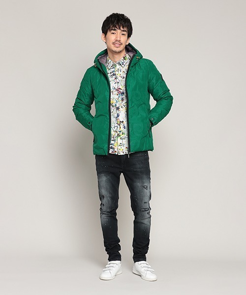 Desigual(デシグアル)の「パッド入り半オーバーコート CATALDO(その他アウター・メンズ・グリーン・2L/S/M/L/3L)」の6枚目の写真