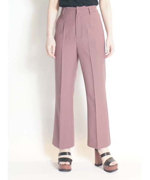 one way(ワンウェイ)の「センタープレスフレアPT(その他パンツ・レディース・ライトパープル/ベージュ/ライトブラウン・M/S)」の1枚目の写真