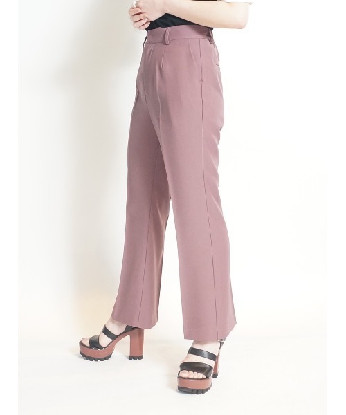 one way(ワンウェイ)の「センタープレスフレアPT(その他パンツ・レディース・ライトパープル/ベージュ/ライトブラウン・M/S)」の5枚目の写真