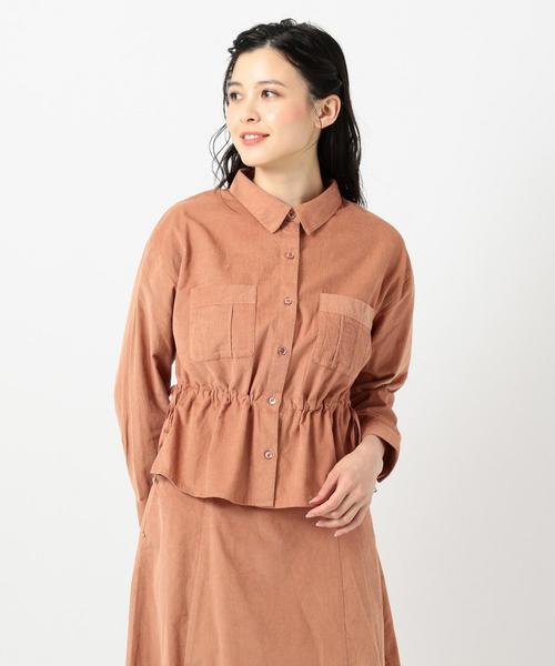Feroux(フェルゥ)の「【洗える】エアリーコットンコーデュロイ シャツ(その他アウター・レディース・ライトグリーン系/オレンジ系/ベージュ系・2)」の14枚目の写真