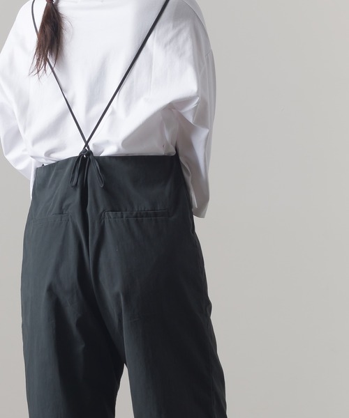 OMNES（オムネス）の「コットンナイロンサロペット（サロペット/オーバーオール・レディース・グリーン系その他/ベージュ/ブラック・FREE）」の9枚目の写真