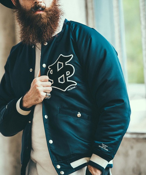 CRIMIE(クライミー)の「CR STADIUM JACKET(スタジャン・メンズ・ブラック/ネイビー・S/M/L/XL/XXL)」の19枚目の写真
